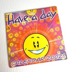 Have a Day Retro 2002 Smiley Faces Collection Wall Art 12 Month Calendar Sealed